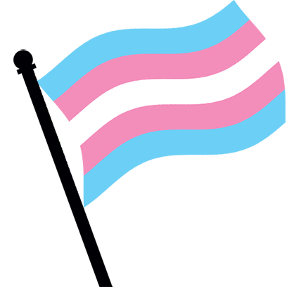 Trans Pride Flag Waving