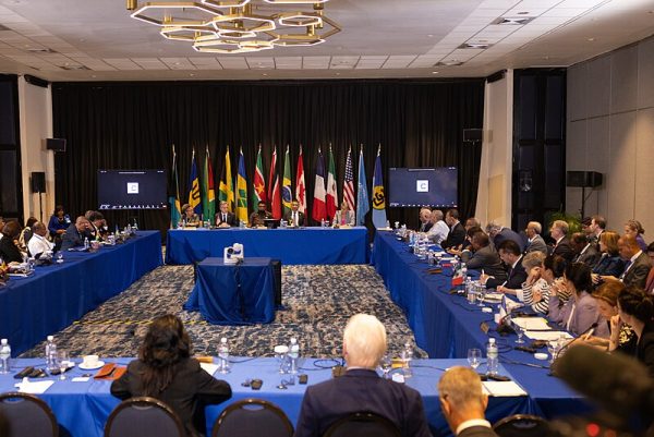 Secretary Antony J. Blinken attends an emergency meeting on Haiti at the Conference of Heads of Government of the Caribbean Community (CARICOM)
U.S. Department of State, Public domain, via Wikimedia Commons