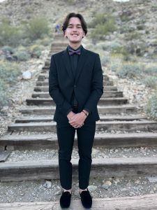 Derek getting ready for prom
