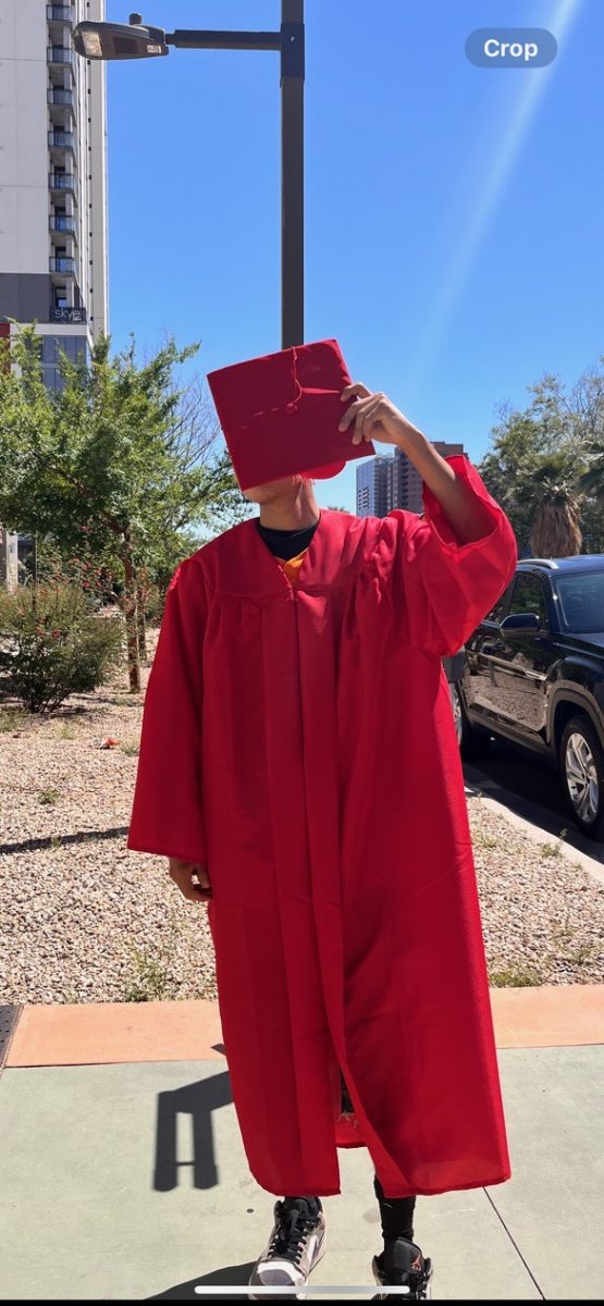 Gabriel With Graduation Gown and Cap