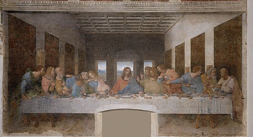 Leonardo Da Vinci The Last Supper
Leonardo da Vinci, Public domain, via Wikimedia Commons