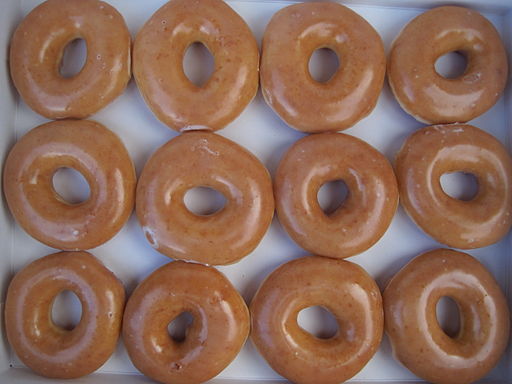 Krispy Kreme Glazed Donuts
BrokenSphere, CC BY-SA 3.0, via Wikimedia Commons