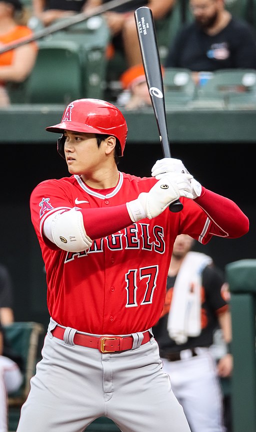 Shohei Ohtani Hitting
Mogami Kariya, CC BY-SA 2.0, via Wikimedia Commons