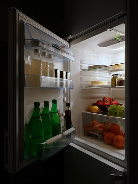 Open refrigerator at night
W.carter, CC BY-SA 4.0, via Wikimedia Commons